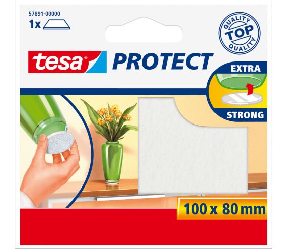BESCHERMVILT 100X80MM WIT - TESA 57891
